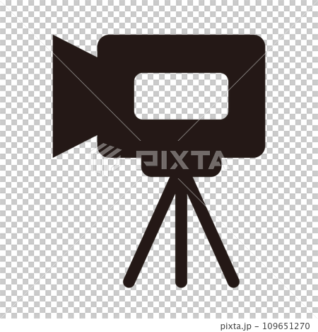 カメラのようなモノトーンのアイコン カメラのようなモノトーンのアイコン 109651270