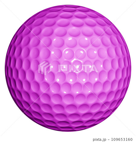 ピンクのゴルフボール 3DCG 109653160