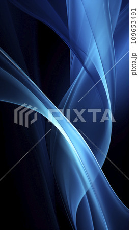 AI-generated content. Close-Up of Cell Phone with Vibrant Blue Background 109653491