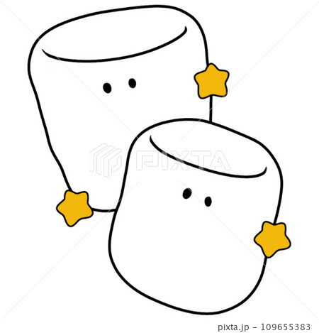 The illustration of a marshmallow 109655383