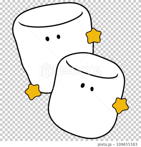 The illustration of a marshmallow 109655383