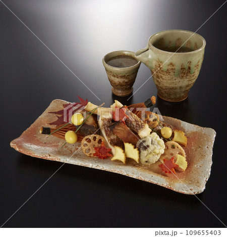 和食_吹き寄せ盛り_揚げ物料理 109655403