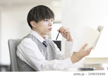 勉強する高校生 勉強する高校生 109656890