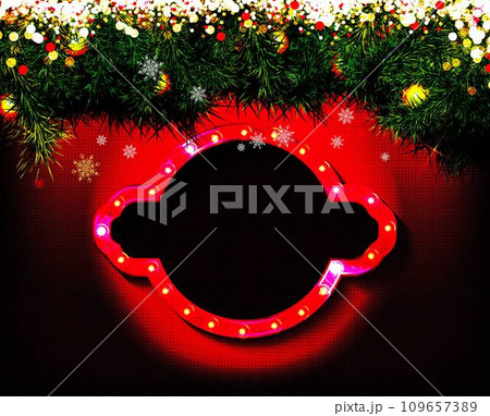 Vintage Christmas sign 109657389
