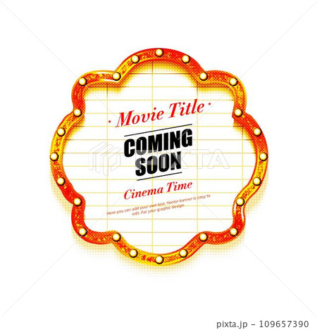 Retro light sign. Vintage style banner. 109657390