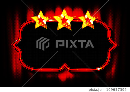 Retro light sign. Vintage style banner. Retro light sign. Vintage style banner. 109657393