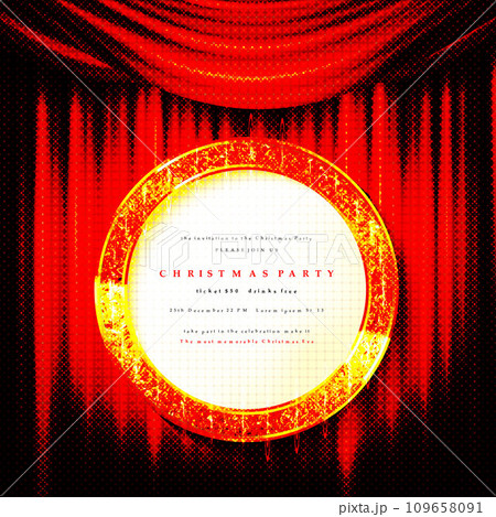 Cinema Theater vector and circle sign gold 109658091
