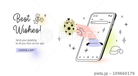 Hot Chocolate Out Of Smartphone Screen 109660179