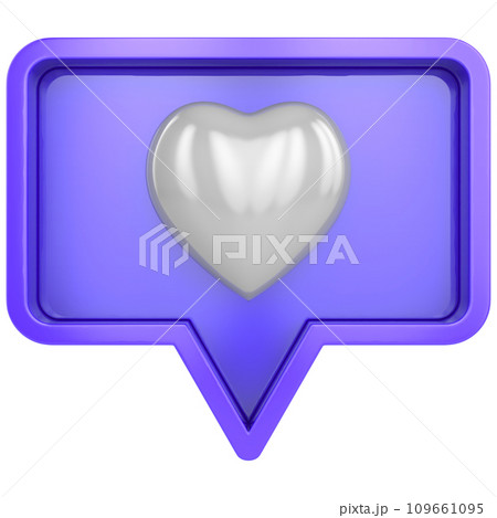 heart in bubble speech 109661095