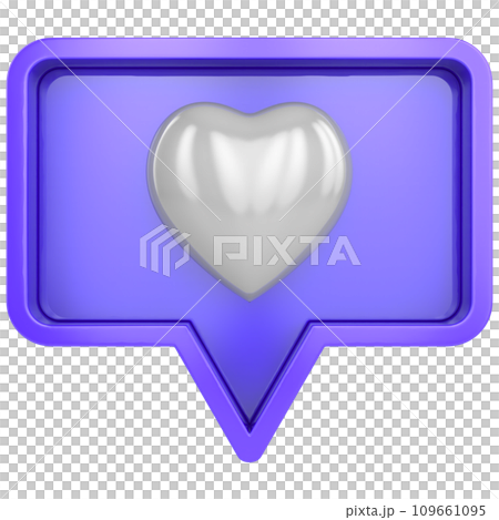 heart in bubble speech 109661095