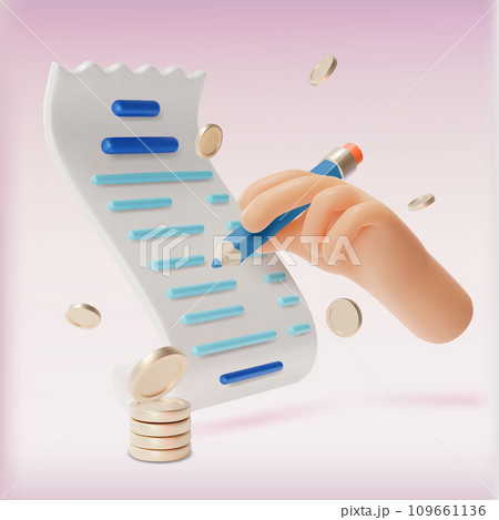 3d Do List Planning Business Concept Cartoon Style Symbol of Complete Work . Vector illustration of Task Management 109661136