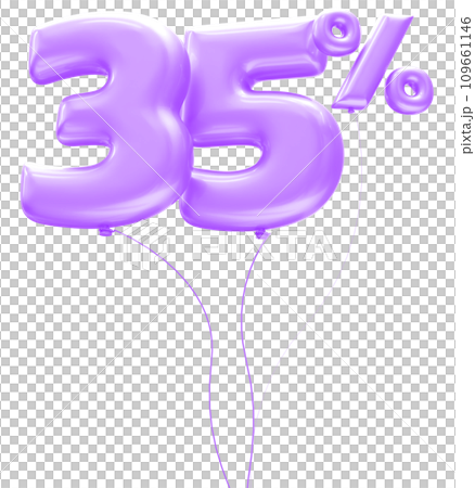 3d rendering of red balloon 3d 109661146