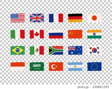 G20國旗插圖一覽 109661265