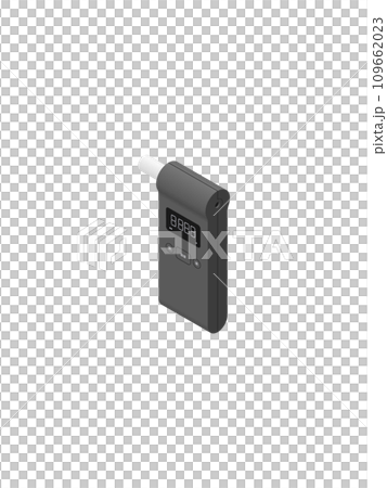 アイソメトリック図法で描いたアルコール検知器のイラスト 109662023