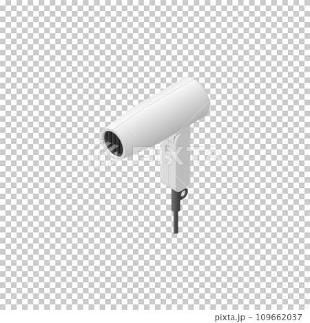 用等角投影繪製的吹風機插圖 109662037