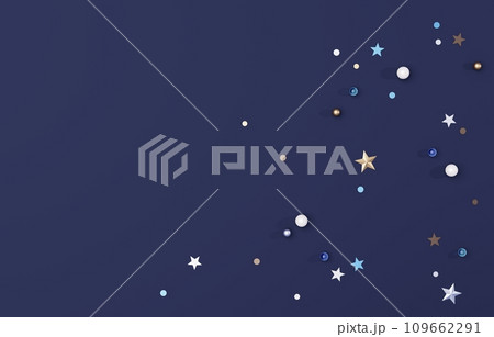 3D背景素材_ラメ_紺 109662291