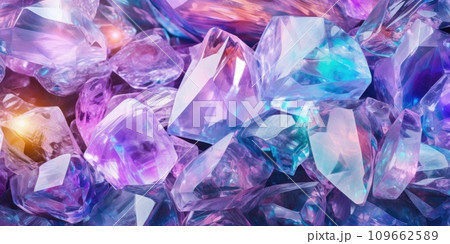 Abstract rainbow crystal background. Gem stone rock crystal texture Abstract rainbow crystal background. Gem stone rock crystal texture 109662589