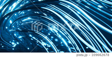 Abstract technology background with moving bokeh lights. Abstract technology background with moving bokeh lights. 109662678
