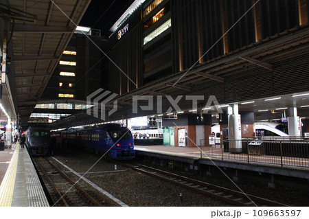 博多駅に停車中の特急かもめ・特急ソニック 109663597