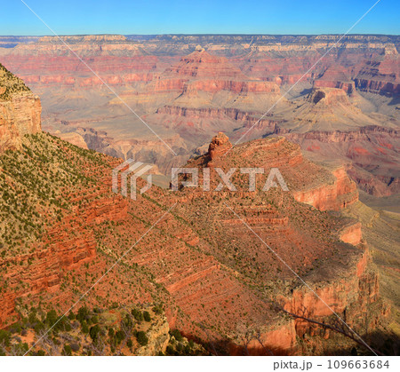Hazy Blue Sky Grand Canyon Arizona 109663684