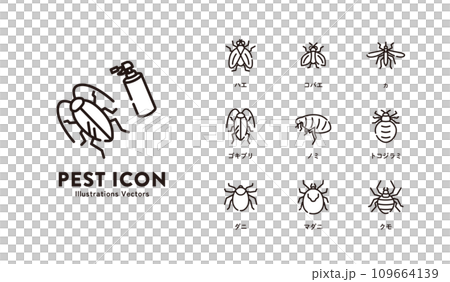 害虫 アイコン セット 害虫 アイコン セット 109664139