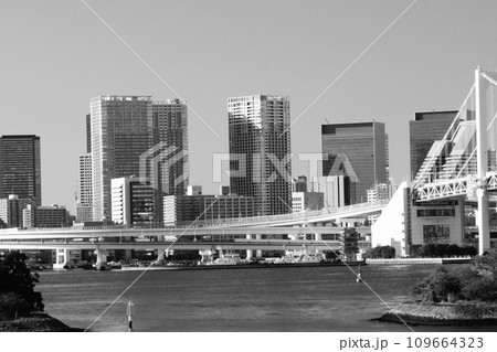 東京 モノクローム都市風景 東京 モノクローム都市風景 109664323