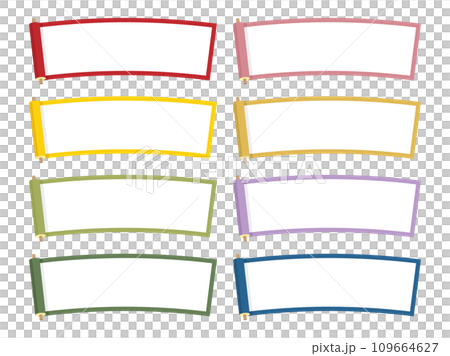 巻物のフレームのセット 巻物のフレームのセット 109664627