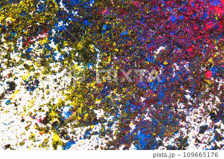 cyan, magenta, black and yellow colors texture 109665176