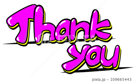 Thank you ありがとう お礼 英語 英字 落書き ペイント Thank you ありがとう お礼 英語 英字 落書き ペイント 109665443
