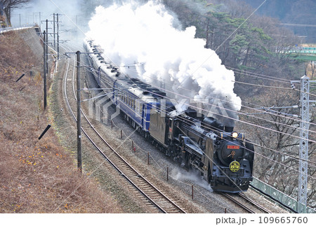 上越線 上牧ー水上 JR東日本 DD51-498+12系(高崎) SLみなかみ 上越線 上牧ー水上 JR東日本 DD51-498+12系(高崎) SLみなかみ 109665760