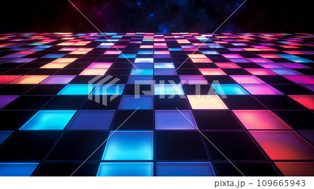 光るダンスフロア。AI生成画像 光るダンスフロア。AI生成画像 109665943
