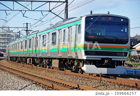 高崎線 熊谷ー行田 JR東日本 E231系1000番台 U521編成(小山) 高崎線 熊谷ー行田 JR東日本 E231系1000番台 U521編成(小山) 109666257