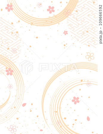 正月や新年のデザインで使えるマテリアルセット 109666592