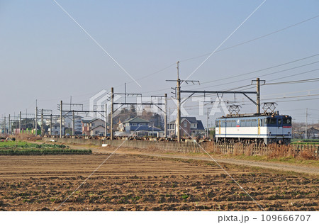 高崎線　岡部ー深谷　JR貨物　EF65-1138（新鶴見） 109666707