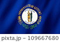 Kentucky flag waving in the wind, Flag of Kentucky images 109667680