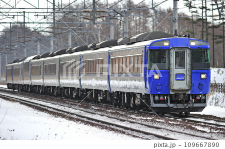 千歳線 北広島ー上野幌 JR北海道 キハ183系 北斗 千歳線 北広島ー上野幌 JR北海道 キハ183系 北斗 109667890