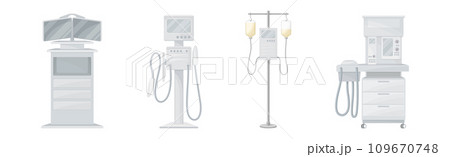 Medical Diagnostic Equipment and Clinic Device Vector Set 109670748