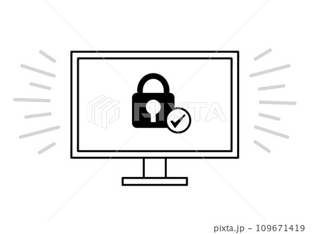 セキュリティーで保護されたpc セキュリティーで保護されたpc 109671419