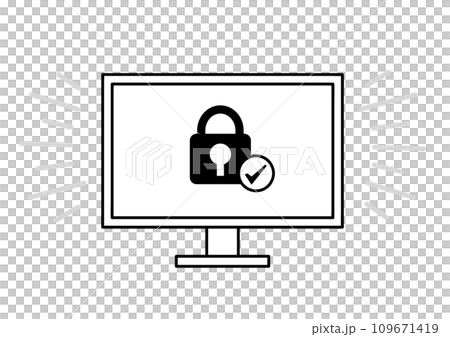 セキュリティーで保護されたpc セキュリティーで保護されたpc 109671419
