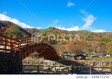 木曽の大橋　奈良井宿　宿場町　 109673150