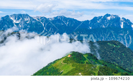 夏の爺ヶ岳登山（剱岳・立山と種池山荘） 109674210