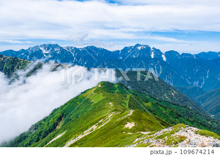 夏の爺ヶ岳登山（爺ヶ岳南峰～種池山荘） 109674214