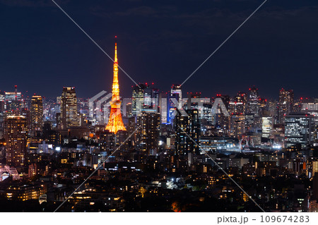 東京タワー夜景 109674283