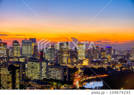 東京夕焼け　Nov.2023  109674285