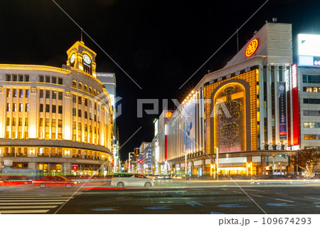 東京 銀座夜景 Dec.2023 東京 銀座夜景 Dec.2023 109674293