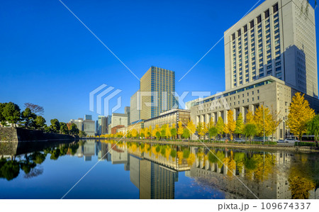 東京　紅葉の日比谷濠と丸の内　Nov.2023　 109674337