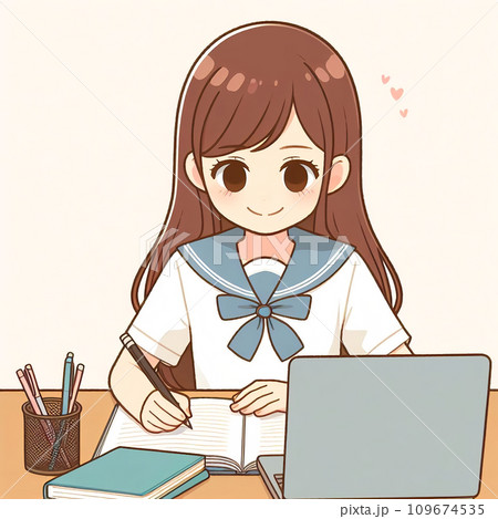 学生のイラスト素材 109674535