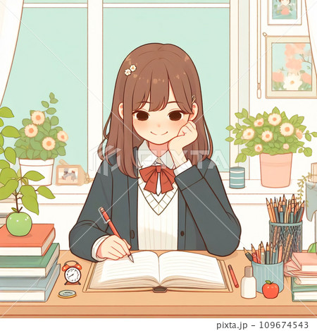 学生のイラスト素材 学生のイラスト素材 109674543