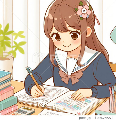 学生のイラスト素材 109674551