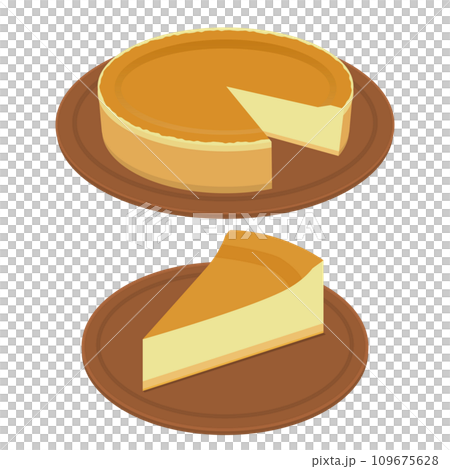 チーズケーキのイラスト 109675628